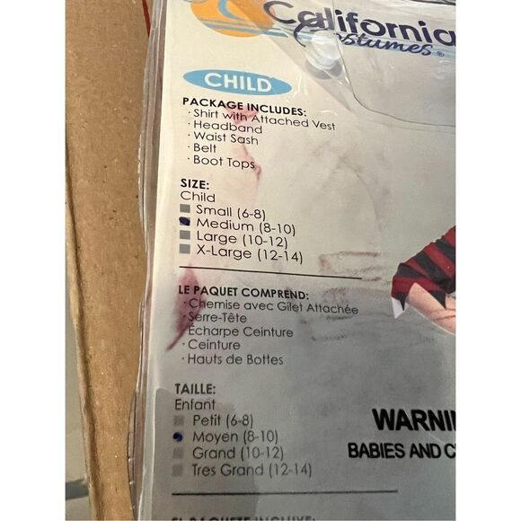 Pirate Girl Renegade Child Costume Size Medium 8/10 - Picture 2 of 6